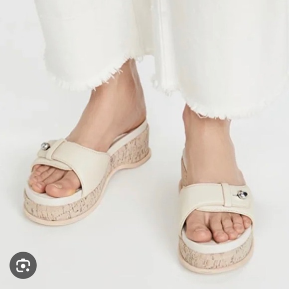 rag and bone sommer oyster grey cork leather platform